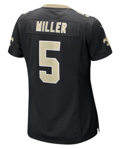 Alternative view of Kendre Miller New Orleans Saints Nike Women's Team Game Jersey -  Black