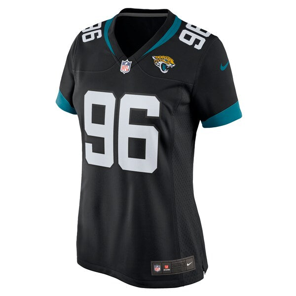 Adam Gotsis Jacksonville Jaguars Nike Women's Game Jersey - Black/Teal - Image 3