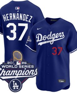 Teoscar Hern¨¢ndez Los Angeles Dodgers Nike 2025 World Series Champions Home Replica Jersey - Royal