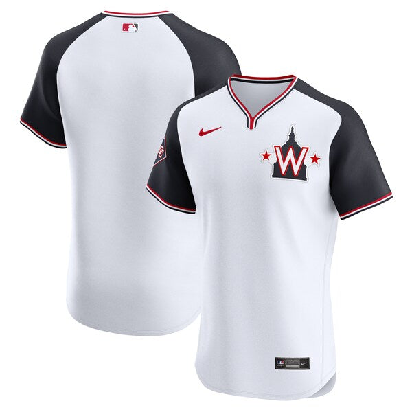 Washington Nationals Nike Alternate Vapor Premier Elite Patch Jersey - White - Image 2