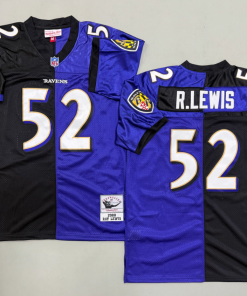Ray Lewis  Baltimore Ravens Authentic Split Throwback Retired Player Jersey
