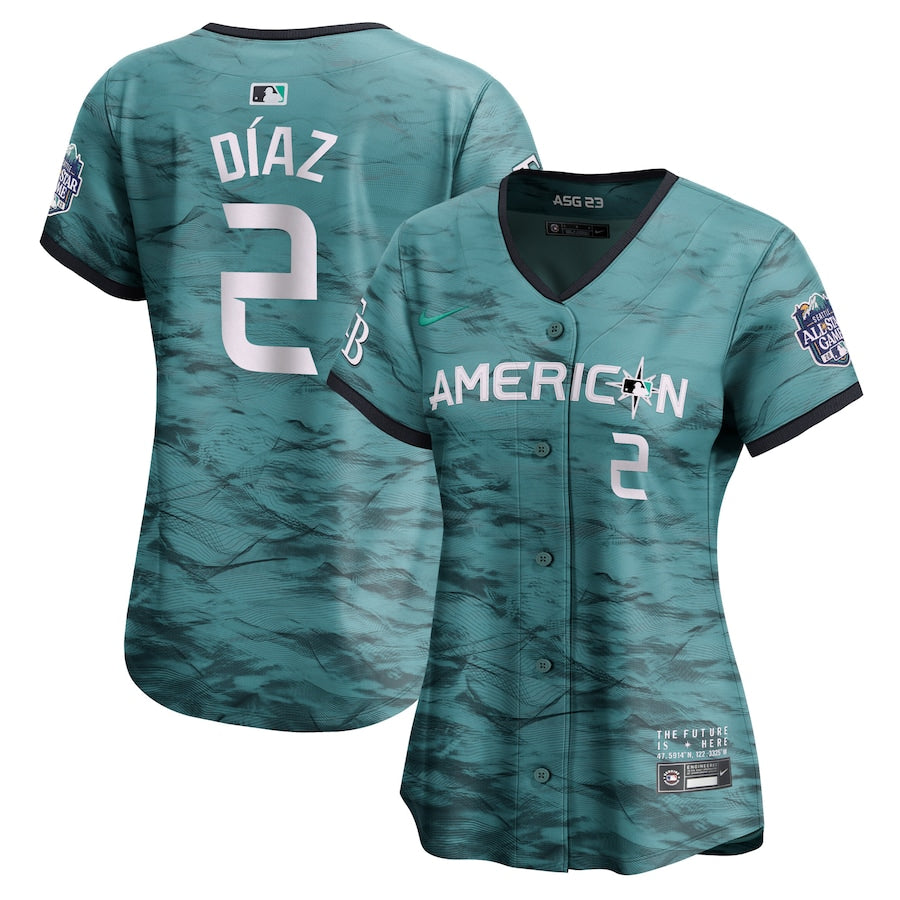 Yandy D¨ªaz American League Nike Women's 2023 MLB All-Star Game Limited Player Jersey - Teal