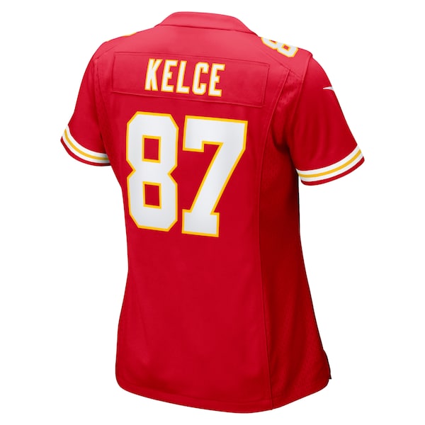 Travis Kelce Kansas City Chiefs Nike Women's Super Bowl LVIII Game Jersey - Red - Image 3