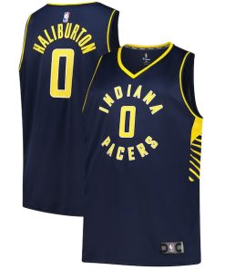Tyrese Haliburton Indiana Pacers  Big & Tall Fast Break Jersey - Icon Edition - Navy