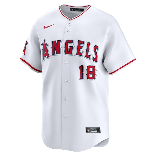 Nolan Schanuel Los Angeles Angels Nike Home Limited Player Jersey - White - Image 2