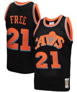 Cleveland Cavaliers  1984-85 Hardwood Classics World B. Free Reload 3.0 Swingman Jersey - Black