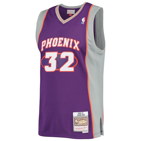 Jason Kidd Phoenix Suns Big & Tall Hardwood Classics 2000/01 Swingman Jersey - Purple - Image 2