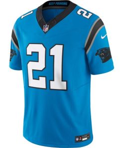 Alternative view of Jeremy Chinn Carolina Panthers Nike Vapor F.U.S.E. Limited Jersey - Blue