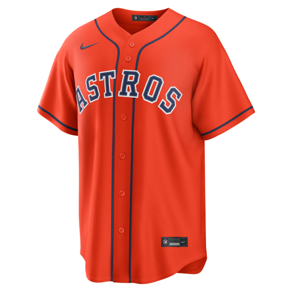Jose Altuve Houston Astros Nike Alternate Replica Jersey - Orange/Gray - Image 3