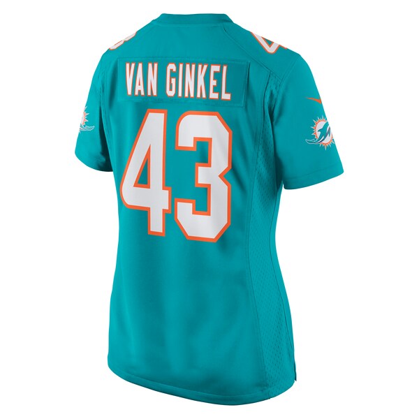 Andrew Van Ginkel Miami Dolphins Nike Women's Game Jersey - Aqua - Image 3