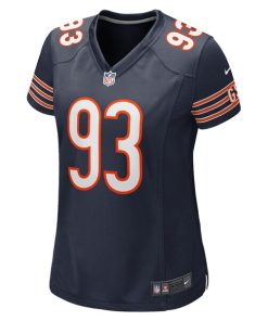 Alternative view of Justin Jones Chicago Bears Nike Women's Game Player Jersey - Navy