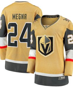 Jaycob Megna Vegas Golden Knights  Women's Home Breakaway Jersey - Gold