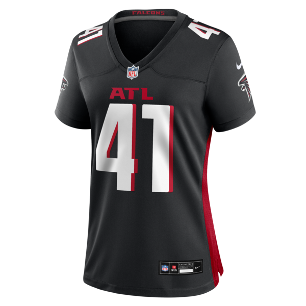 Ben Sauls Atlanta Falcons Nike Women's Team Game Jersey - Black - Image 2