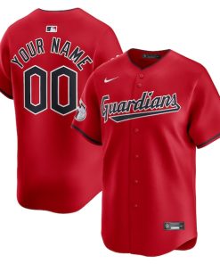 Cleveland Guardians Nike  Alternate Limited Custom Jersey?¨C Red