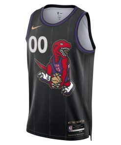 Alternative view of Toronto Raptors Nike Unisex 2024/25 Custom Swingman Jersey - City Edition - Black