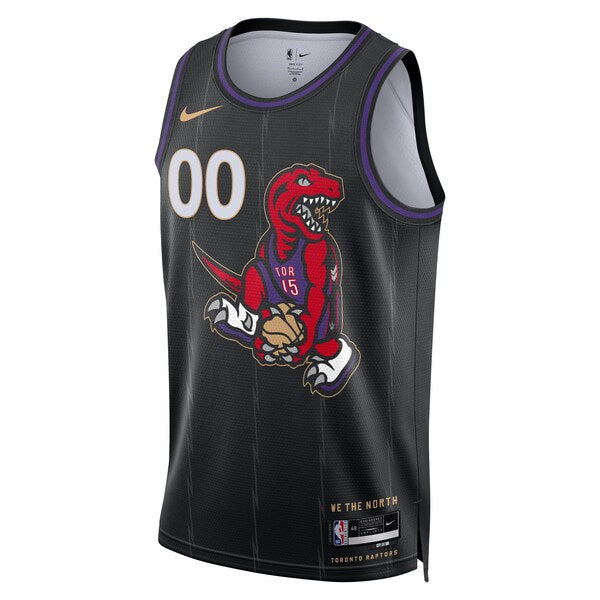 Toronto Raptors Nike Unisex 2024/25 Custom Swingman Jersey - City Edition - Black - Image 2