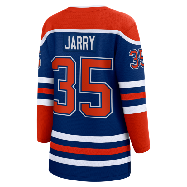Tristan Jarry Edmonton Oilers Women's Home Breakaway Player Jersey - Royal - Image 3