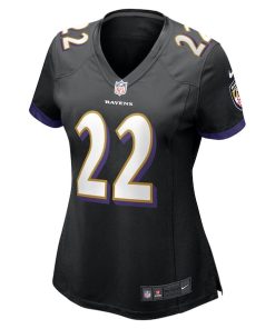 Alternative view of Derrick Henry Baltimore Ravens Nike Women's Alternate Game Jersey - Black