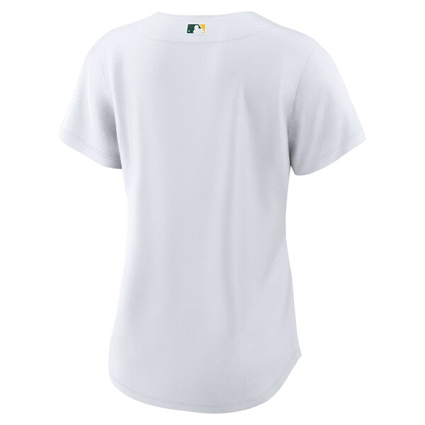 Oakland Athletics Nike Women's Home Blank Replica Jersey - White - Image 3