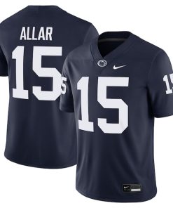 Men's Nike Drew Allar Navy Penn State Nittany Lions NIL Football Game Jersey