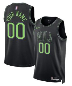 New Orleans Pelicans Nike Unisex 2025/26 City Edition Swingman Custom Jersey - Black