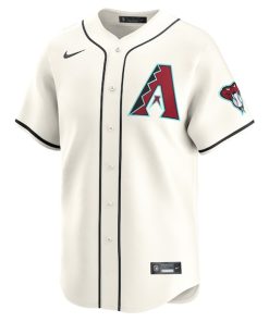 Alternative view of Brandon Pfaadt Arizona Diamondbacks Nike Home Limited Player Jersey - White