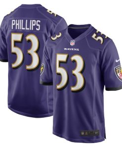 Del'Shawn Phillips Baltimore Ravens Nike Game Player Jersey - Purple