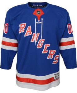 Alternative view of New York Rangers Youth Home Premier Custom Jersey - Blue