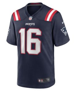 Alternative view of Sione Takitaki New England Patriots Nike  Game Jersey -  Navy