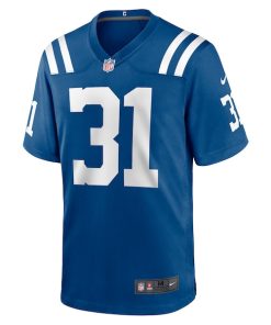 Alternative view of Jason Huntley Indianapolis Colts Nike Team Game Jersey -  Royal