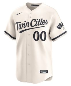Alternative view of Minnesota Twins Nike  Alternate Limited Custom Jersey?¨C Cream