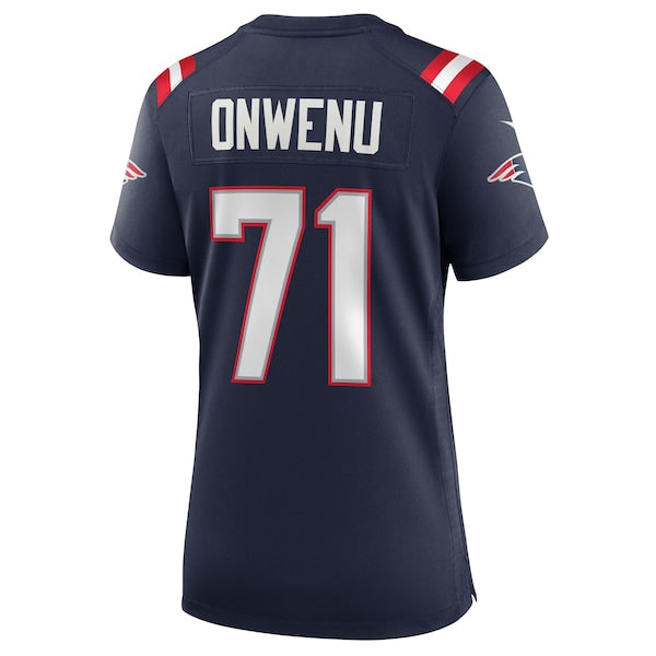 Mike Onwenu New England Patriots Nike Women's Team Game Jersey - Navy - Image 3