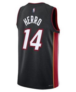 Alternative view of Tyler Herro Miami Heat Nike Youth Swingman Jersey - Icon Edition - Black