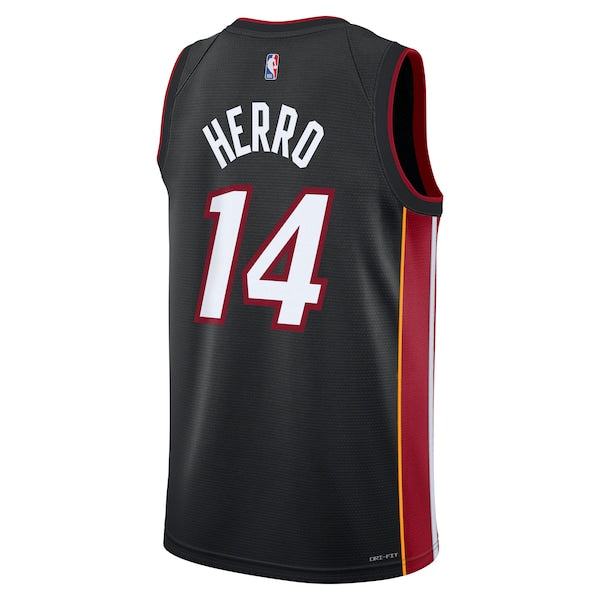 Tyler Herro Miami Heat Nike Youth Swingman Jersey - Icon Edition - Black - Image 2
