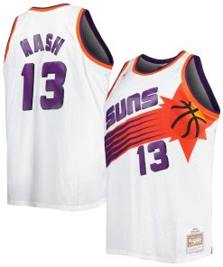 Steve Nash Phoenix Suns Big & Tall Hardwood Classics 1996/97 Swingman Jersey - White/Black