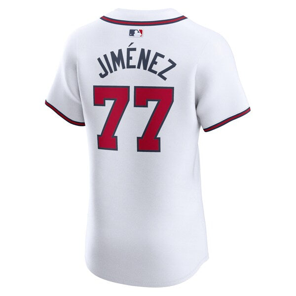 Joe Jimenez Atlanta Braves Nike Home Elite Player Jersey - White - Image 3