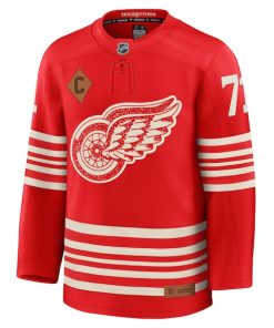 Alternative view of Dylan Larkin Detroit Red Wings  Centennial Premium Player Jersey - Red