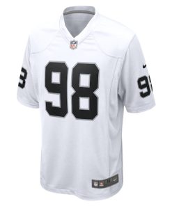 Alternative view of Maxx Crosby Las Vegas Raiders Nike  Game Jersey -  White
