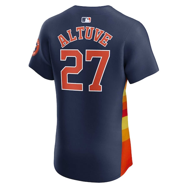Jose Altuve Houston Astros Nike Alternate Elite Player Jersey - Navy - Image 4