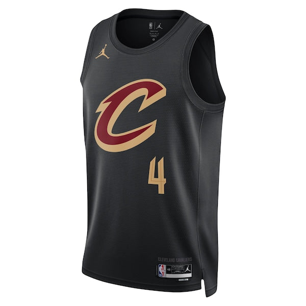 Evan Mobley Cleveland Cavaliers Jordan Brand Unisex Swingman Jersey - Statement Edition - Black - Image 2