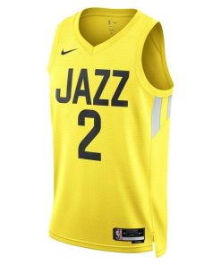 Alternative view of Collin Sexton Utah Jazz Nike Unisex Swingman Jersey - Icon Edition - Gold