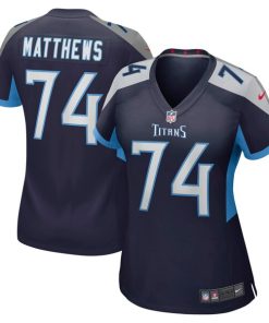 Bruce Matthews Tennessee Titans Nike Women's Retired Player Jersey - Navy/Light Blue