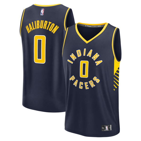 Tyrese Haliburton Indiana Pacers Fast Break Replica Jersey - Navy - Icon Edition