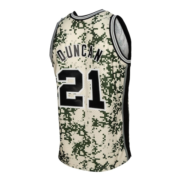 Tim Duncan San Antonio Spurs 2013/14 Swingman Jersey - Camo - Image 3