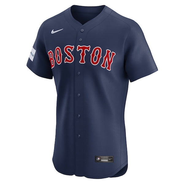David Ortiz Boston Red Sox Nike Alternate Elite Sponsor Patch Player Jersey - Navy - Image 2