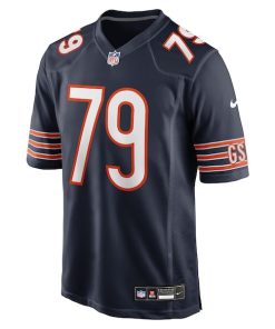 Alternative view of Theo Benedet Chicago Bears Nike Team Game Jersey -  Navy