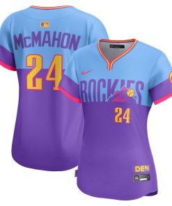 Ryan McMahon Colorado Rockies Nike Women's 2025 City Connect Limited Player Jersey - Purple/Light Blue