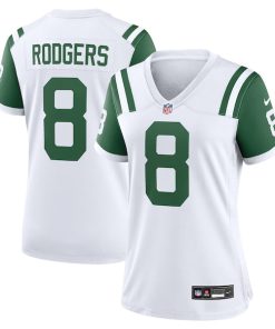 Aaron Rodgers New York Jets Nike Women's Classic Alternate Game Jersey - White