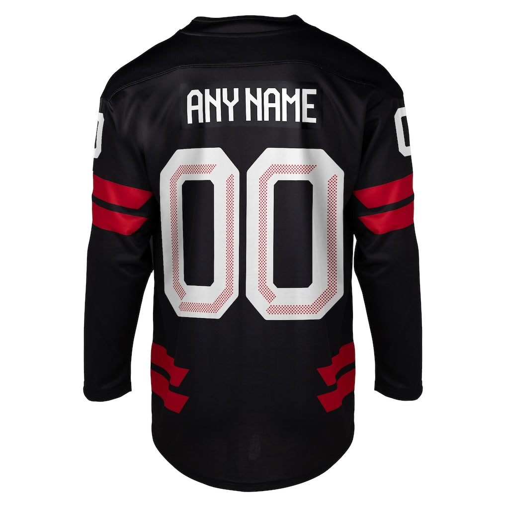Hockey Canada 2026 Custom Replica Jersey - Black - Image 3