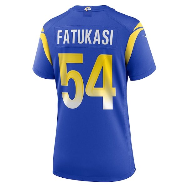 Olakunle Fatukasi Los Angeles Rams Nike Women's Game Jersey - Royal - Image 3